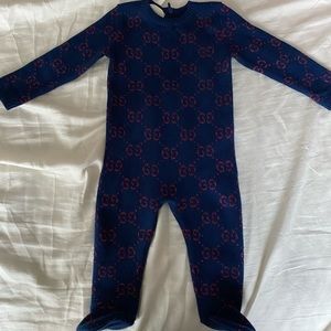 6-9 Month Authentic Gucci Romper